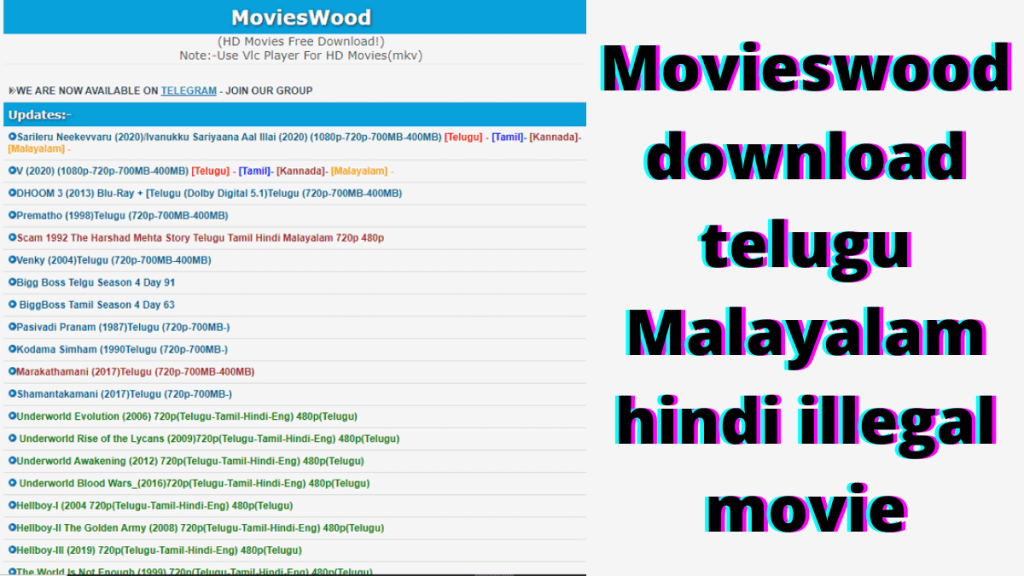 Movieswood 2022: Download Free Tamil, Telugu HD Movies 2 Movieswood com